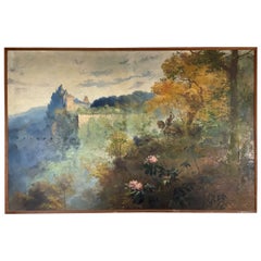 „Die Rückkehr des Ritters“, Öl auf Leinwand 267x176cm