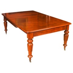 Antique William IV Flame Mahogany Extending Dining Table 19th Century