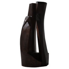 XL Abstract wooden sculpture, France 1970s