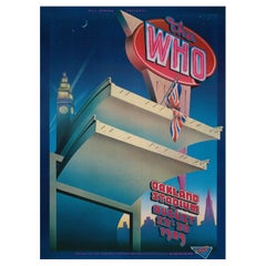 1989 The Who - Oakland Stadium Original Antique Poster
