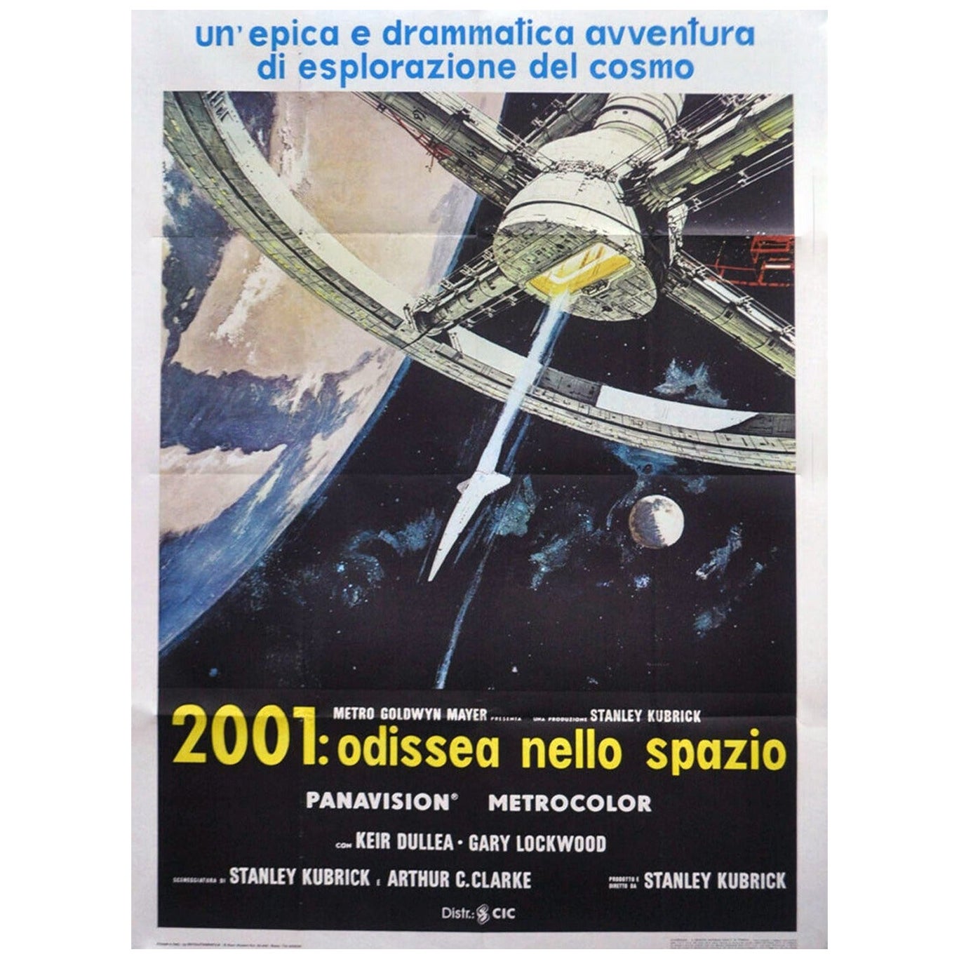 1968 2001: A Space Odyssey (Italienisch) Original-Vintage-Poster