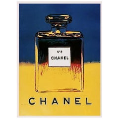 1997 Andy Warhol - Chanel Blue Original Vintage Poster
