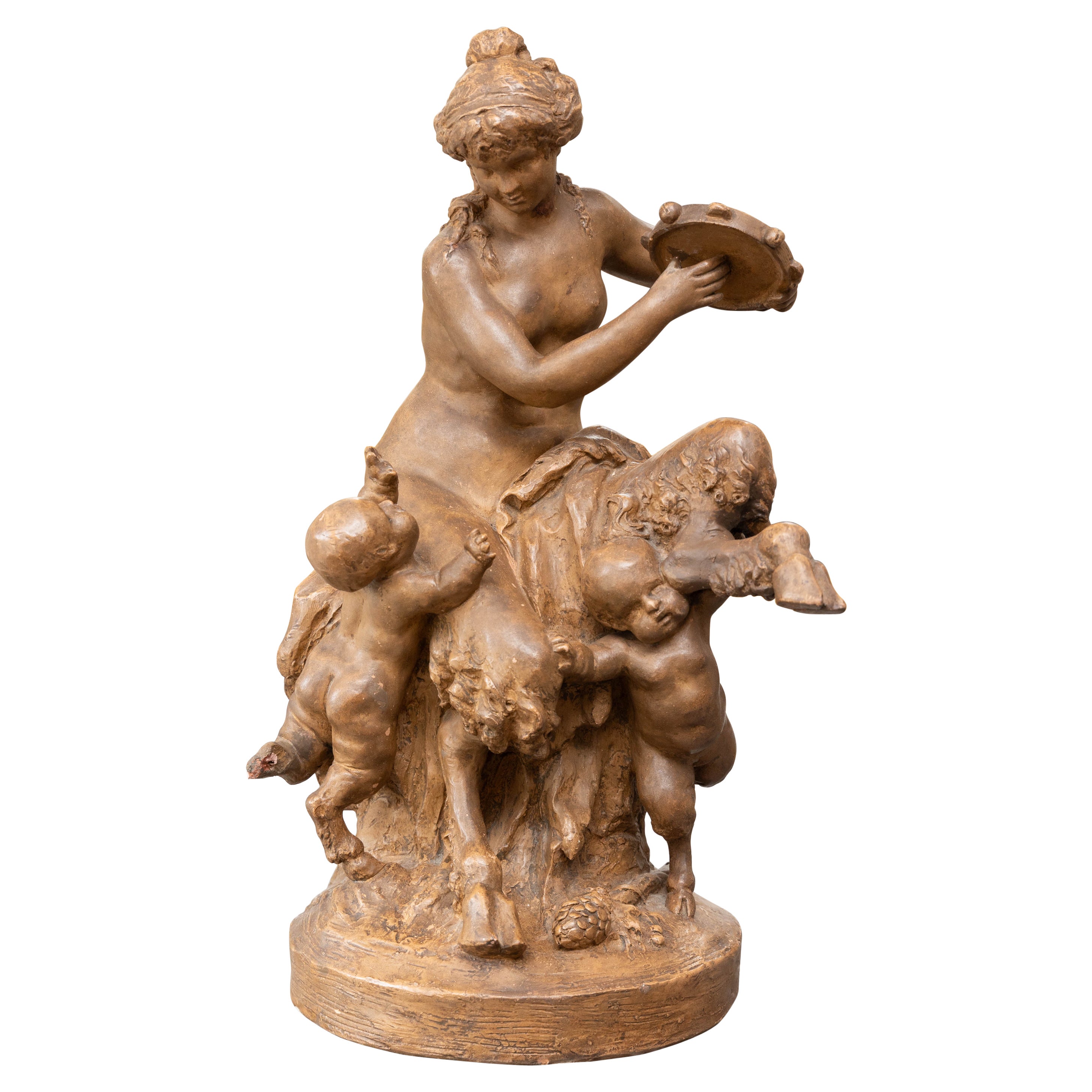 Terracotta Sculpture apres Clodion For Sale