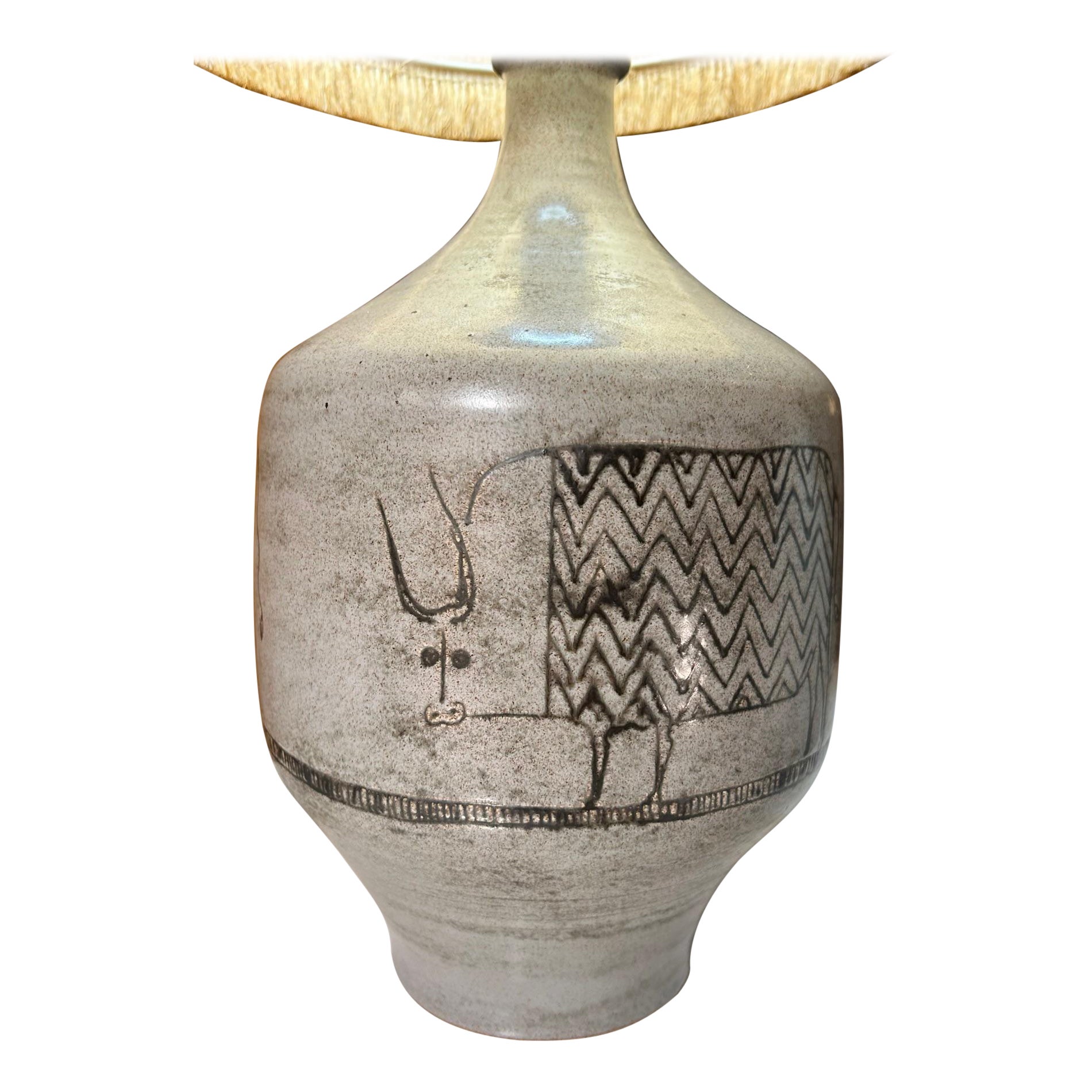Lampada da tavolo in ceramica di Jacques Blin, Francia, anni '1960