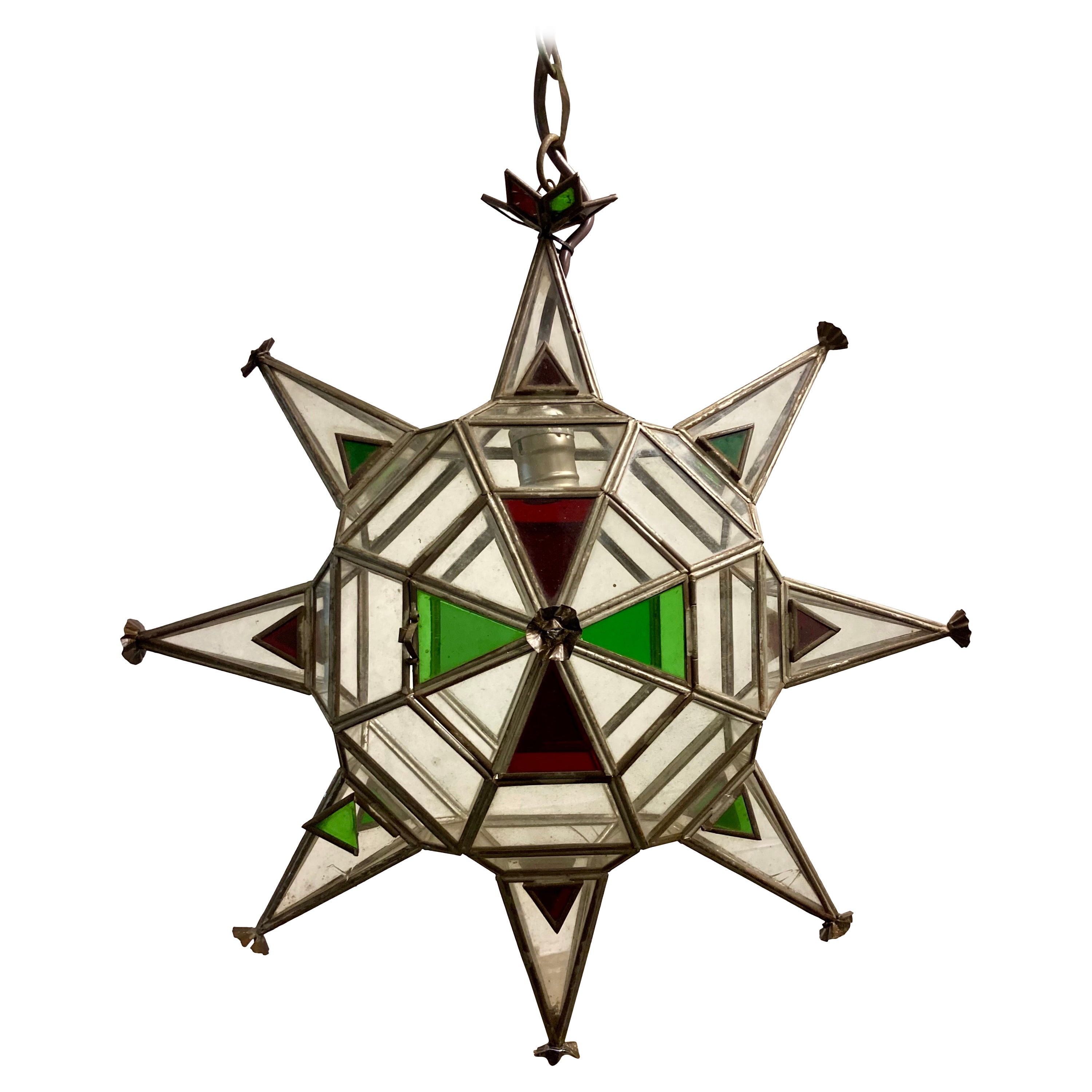 Mizner Style Star Hanging Fixture For Sale