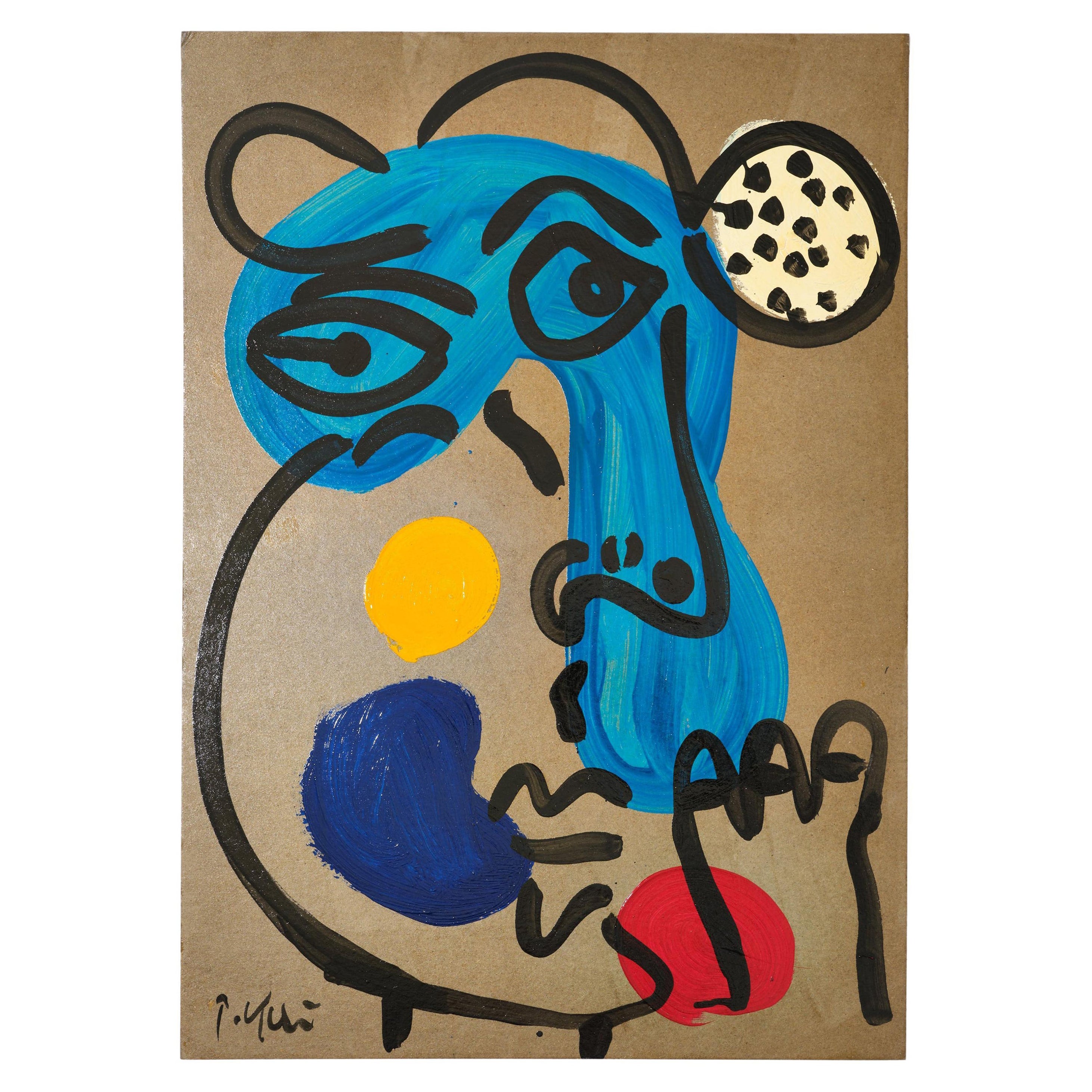 Pintura de Peter Keil, C 1970, Acrílico sobre tabla, Firmado, Sin marco, Alemania