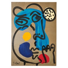 Pintura de Peter Keil, C 1970, Acrílico sobre tabla, Firmado, Sin marco, Alemania