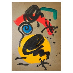 Pintura de Peter Keil, C 1970, Firmado, Acrílico sobre tabla, Alemania, Sin marco, Arte
