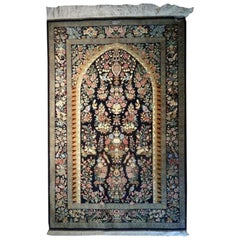 Very fine Persian Silk Qum - 5' x  3.3'