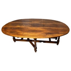 Tavolo da pranzo a ribalta grande in Oak