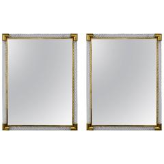 Barovier Pair of Rectangular Mirrors