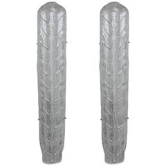 Spectacular Pair of Murano Glass Wall Sconces 12