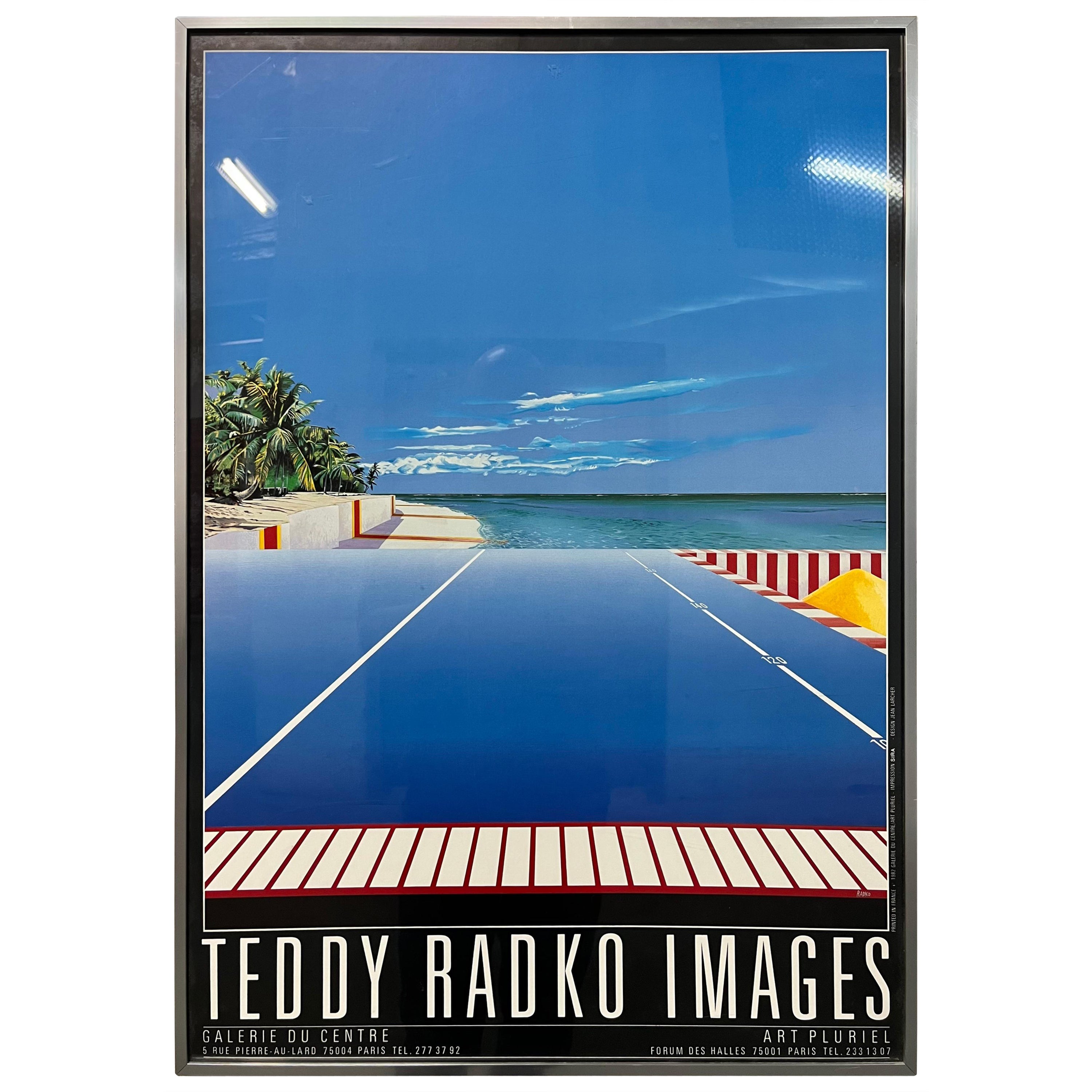 1980s Teddy Radko Images Exhibition Original Framed Poster. For Sale