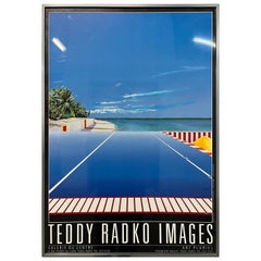 Antique 1980s Teddy Radko Images Exhibition Original Framed Poster.