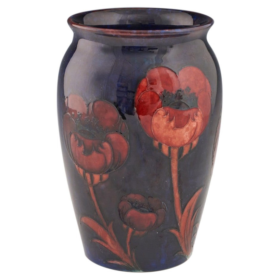 William Moorcroft Poppy Vase c1925 For Sale