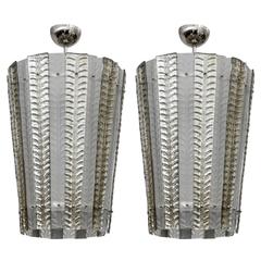 Gorgeous Pair of Murano Glass Lanterns 12