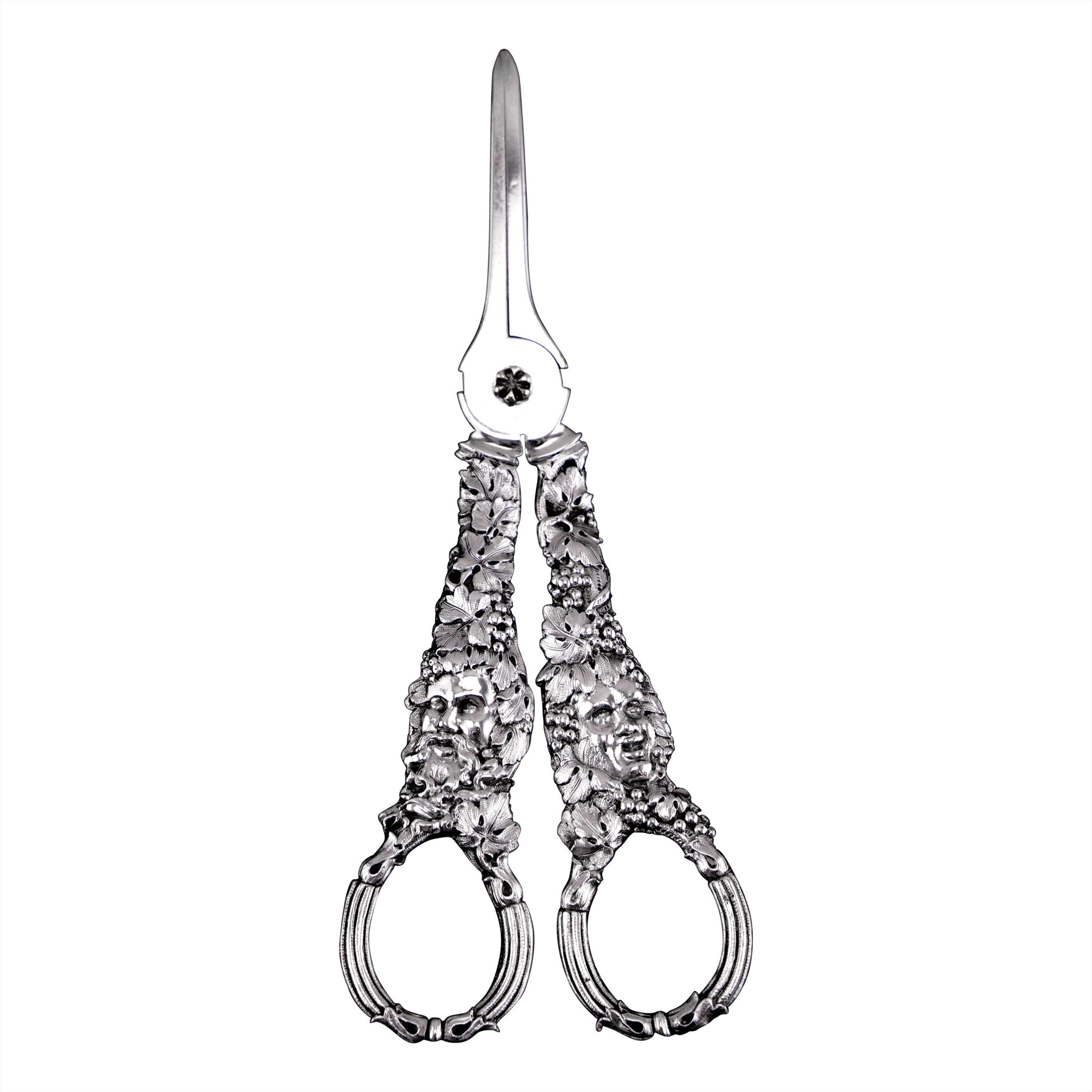 Antique Georgian Sterling Silver Grape Scissors/Shears - c.1830 For Sale