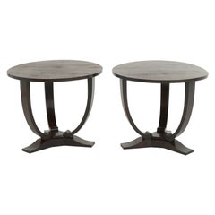 Pair of Art Deco Macassar Ebony Side Tables