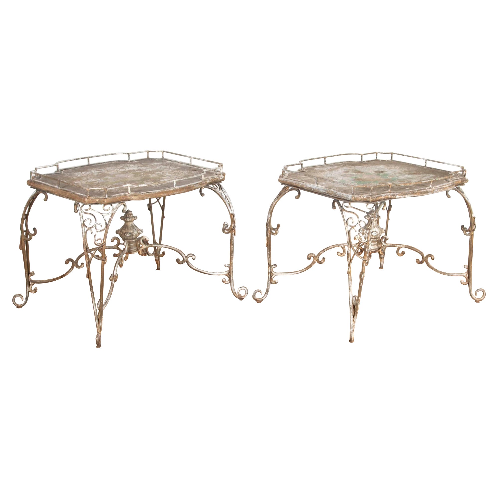 Pair of 20th Century American Conservatory Tables For Sale