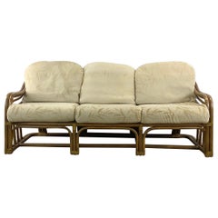 Used Coastal Rattan Sofa after Brown Jordan
