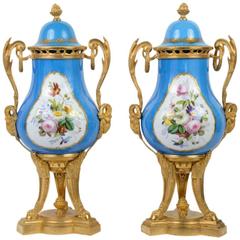 Pair of Sèvres Porcelain Vases