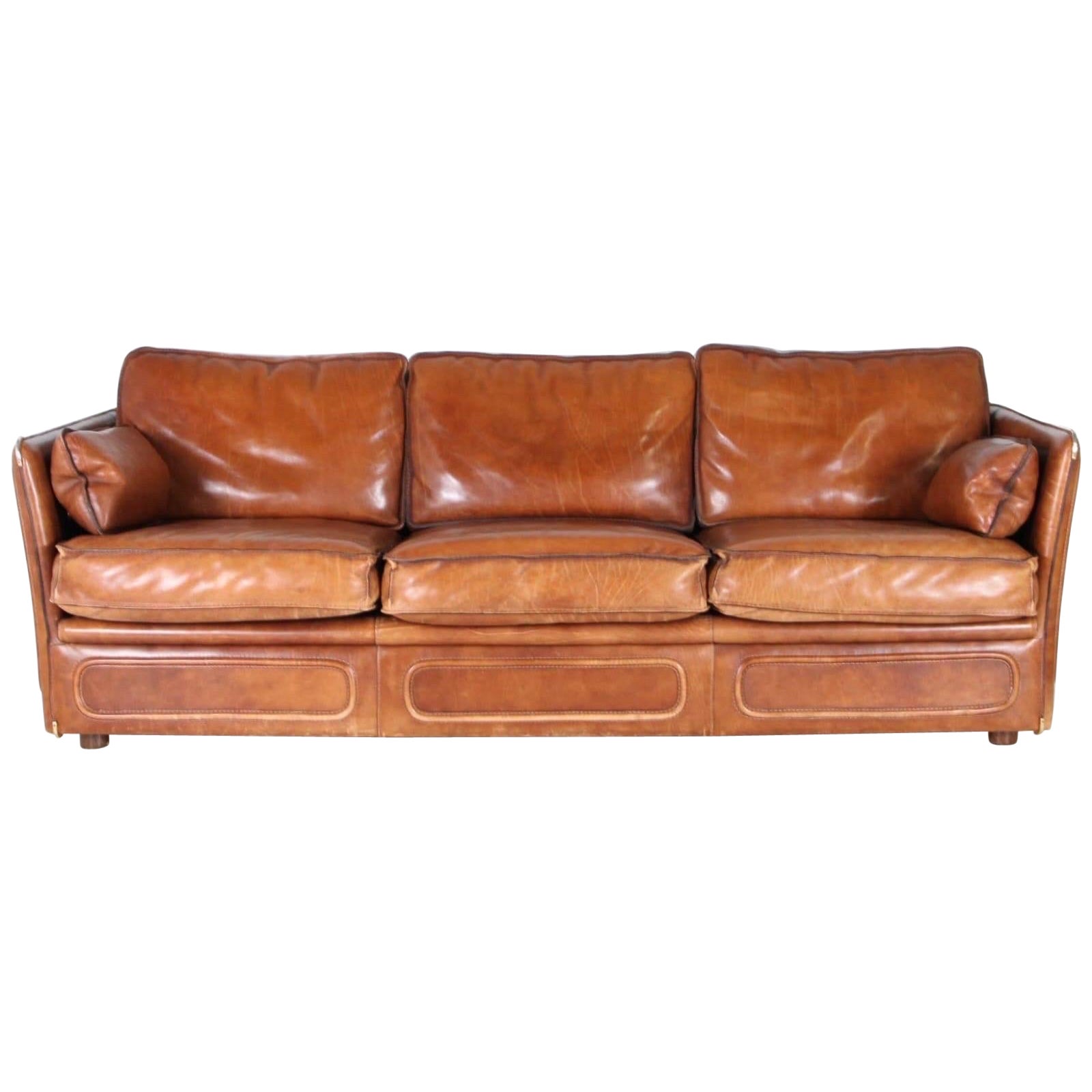Roche Bobois 3 seaters leather sofa