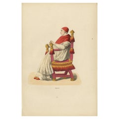 In Sacred Contemplation : Pope Sixtus IV sur le trône pape, 1847