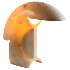  Lampe de table Biagio de Tobia Scarpa pour Flos en marbre blanc de Carrare, années 1960