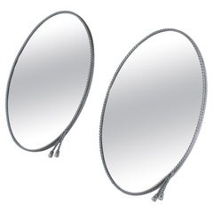 A stunning near pair of Retro French mirrors