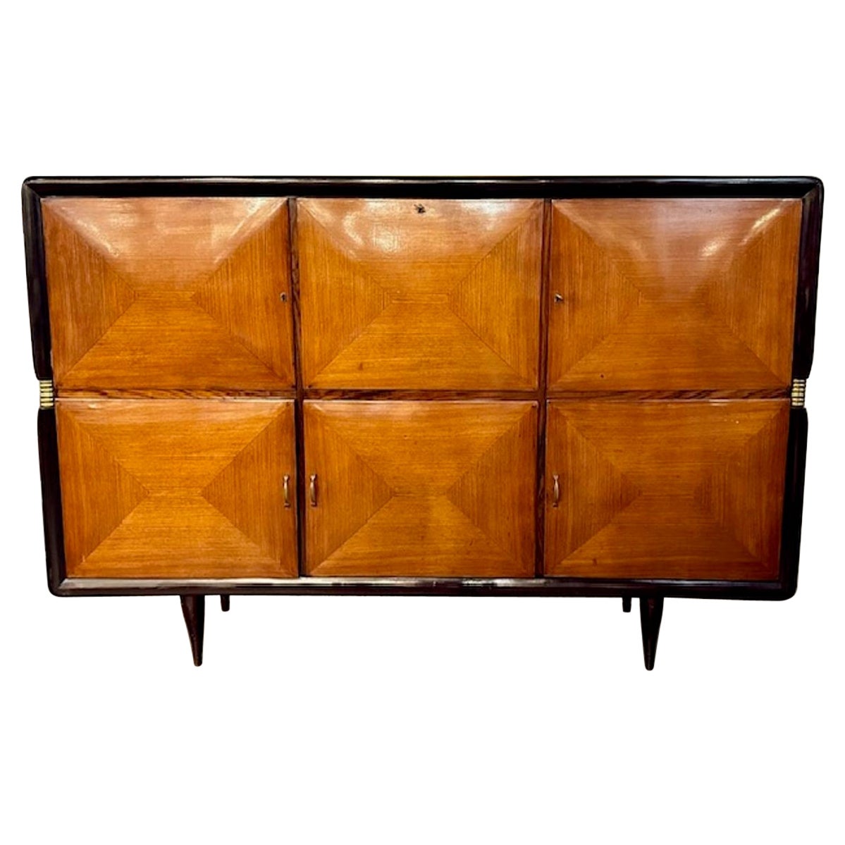 Italian Art Deco Mahogany Bar For Sale