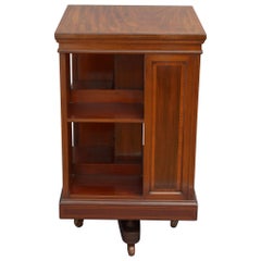 Edwardian Mahogany Revolving Bookcase