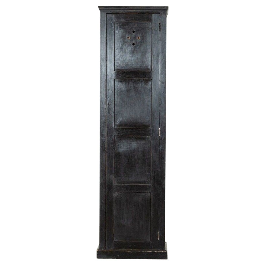 Ebonised English Pine Locker Cabinet For Sale