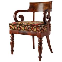 Empire Klismos Style Armchair, Sweden, 19th Century