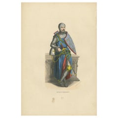 The Crusader's Rest: Sir Roger de Trumpington in Armored Repose, 1847