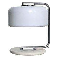 Collectible Space Age Table / Desk Lamp in Steel and Plexiglass