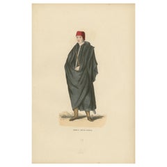 Henry II of Castile: A Monarch's Contemplation, Hand-Colored Lithograph, 1847