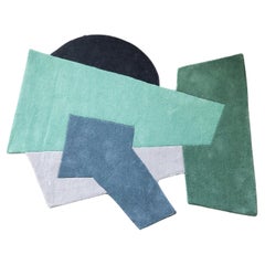 21st Century Contemporary Abstraction Geometric Rug by Spinzi, Hand Tufted Wool