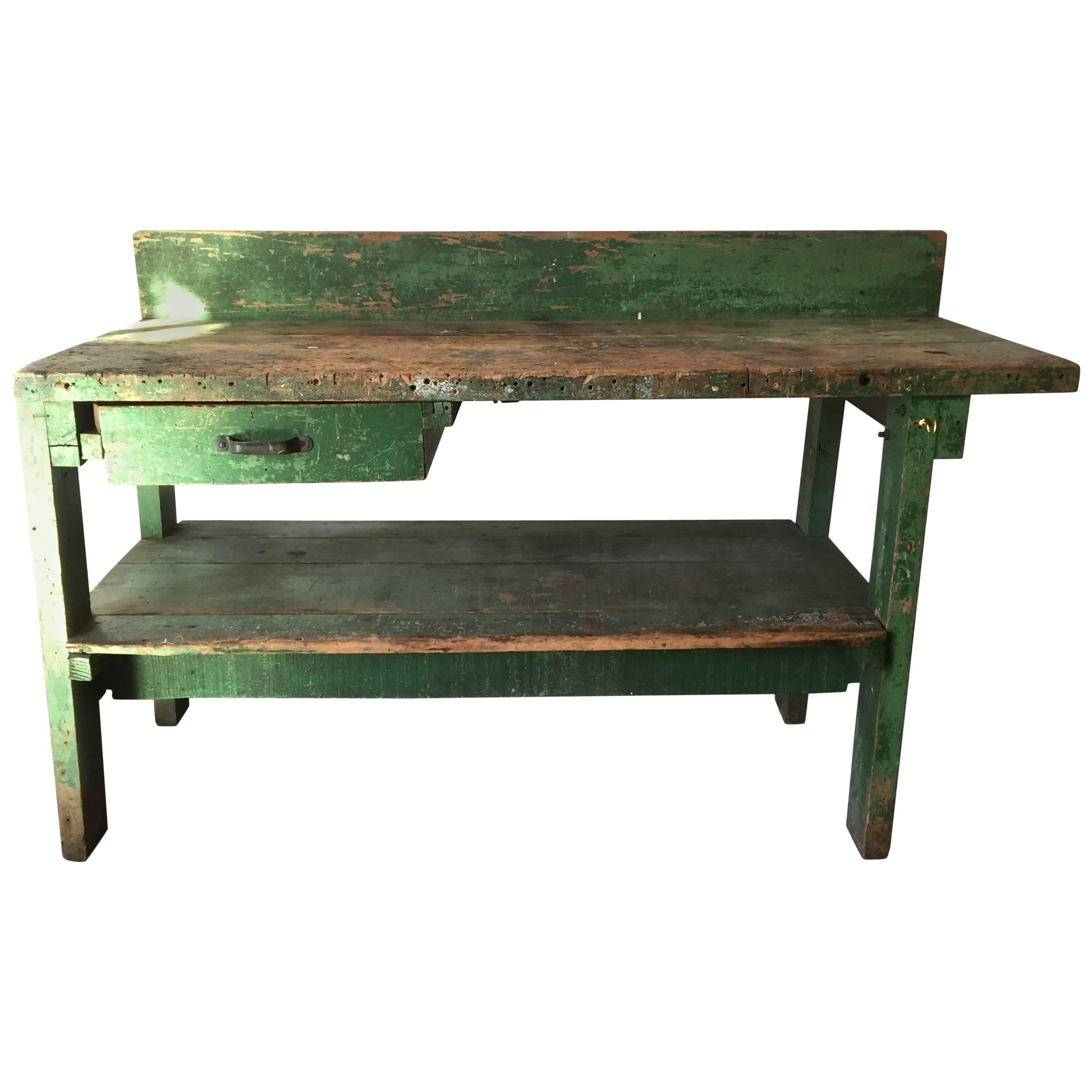 Large Work Bench, American, 19th Century