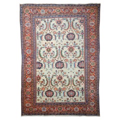 Antiker Mahal-Teppich - Mahal-Teppich aus dem späten 19. Jahrhundert, antiker Teppich, Vintage-Teppich
