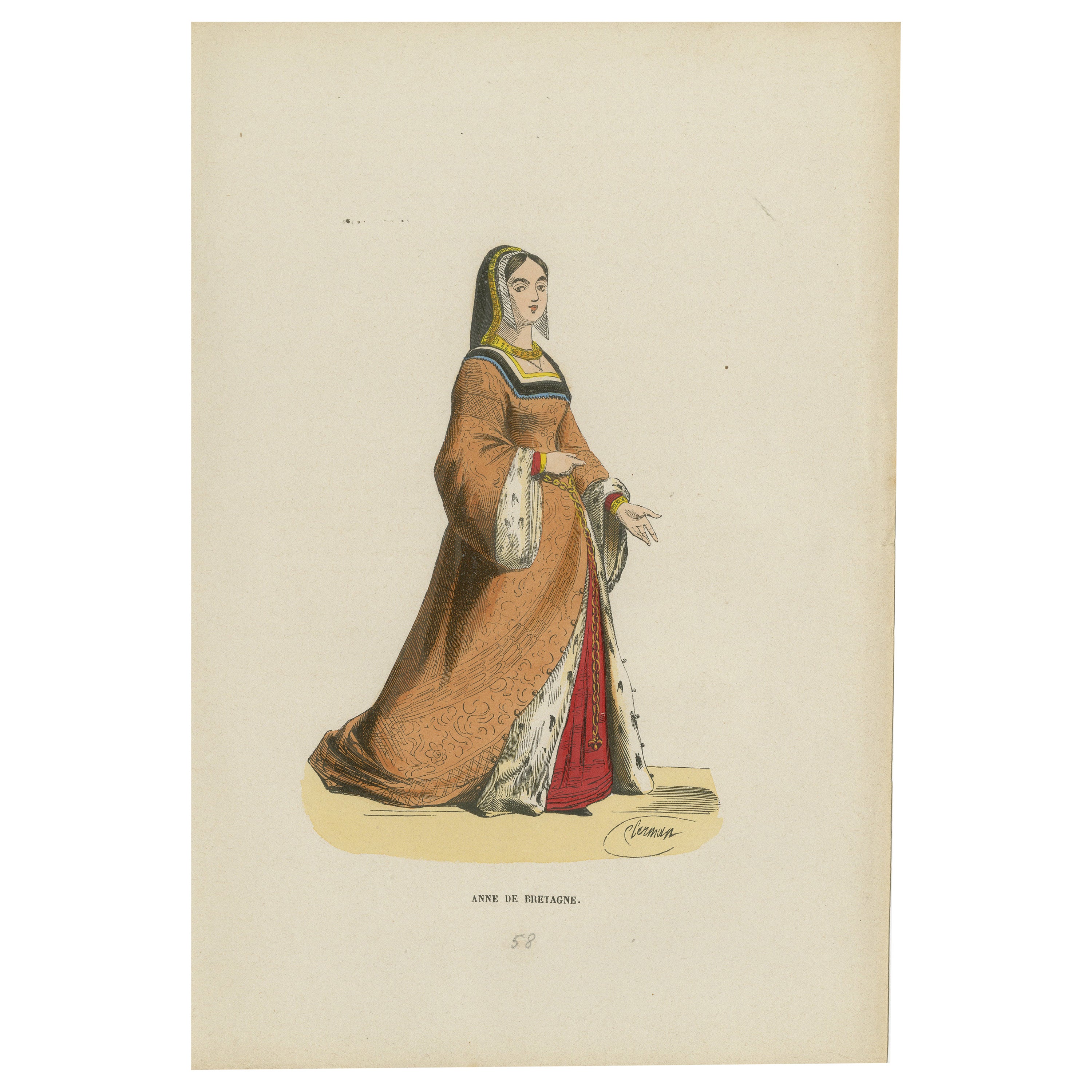 Anne of Brittany: Elegance of a Duchess, 1847 For Sale