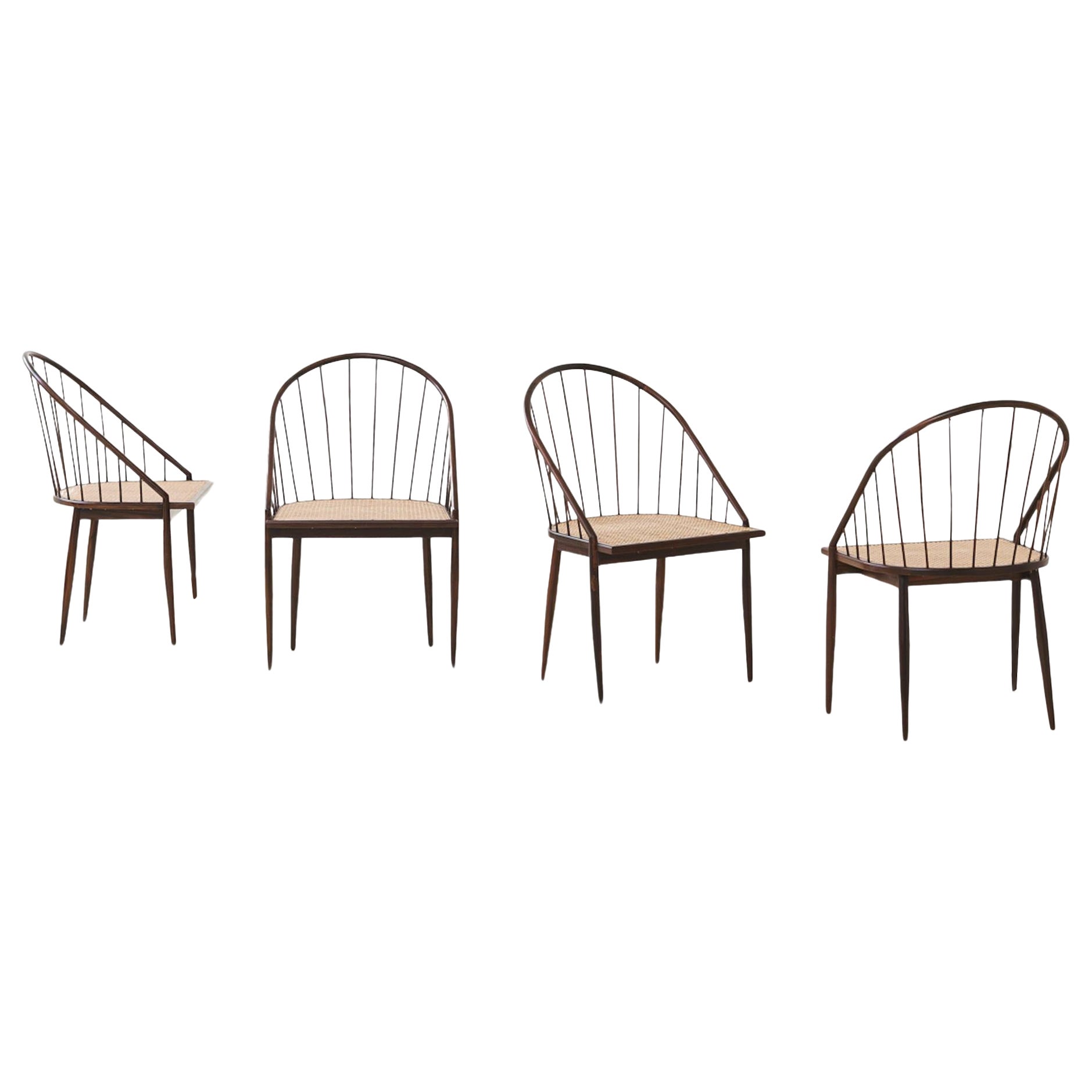 Chaise Curva de Joaquim Tenreiro, années 1960, design brésilien du milieu du siècle dernier