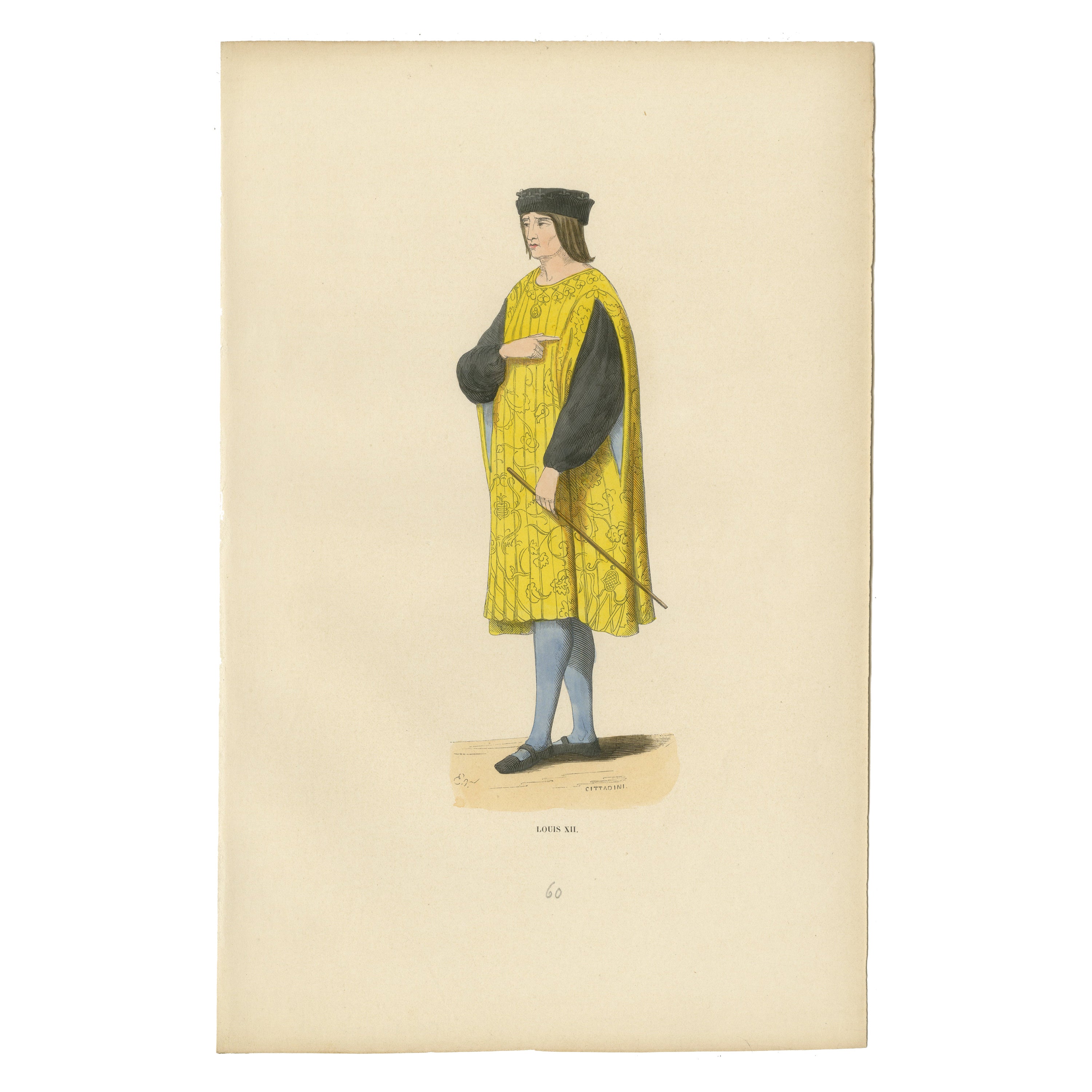 Louis XII: The Prudent King in Regal Attire, 1847 For Sale