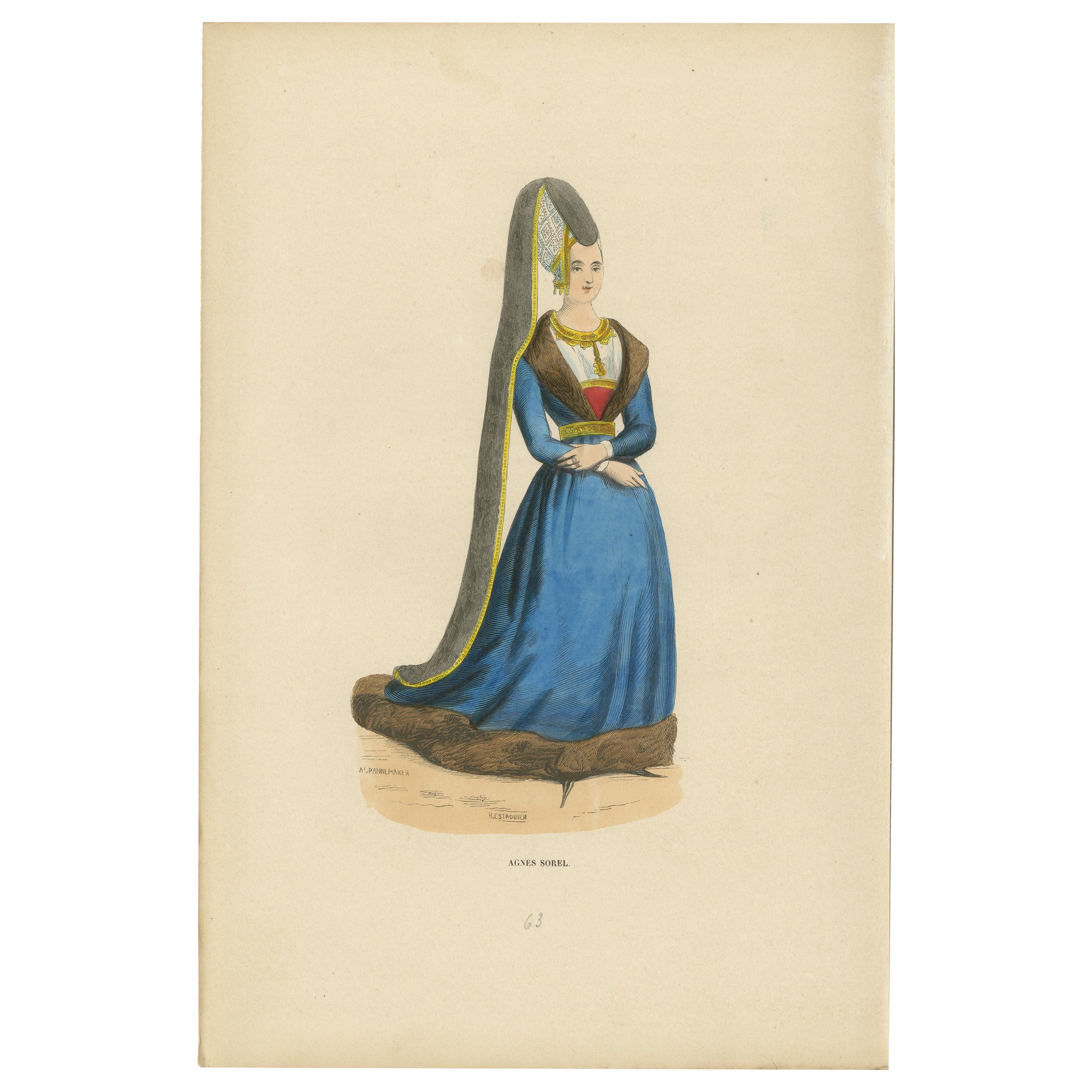 Agnes Sorel: Mistress of Karel V and Grace of the Royal Court, 1847 For Sale