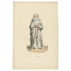 Reflection dévoûtée : une Bourgeoise médiévale en prière, 1847