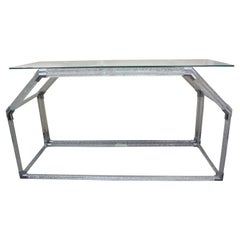 Vintage Murano Glass Console Table By Seguso