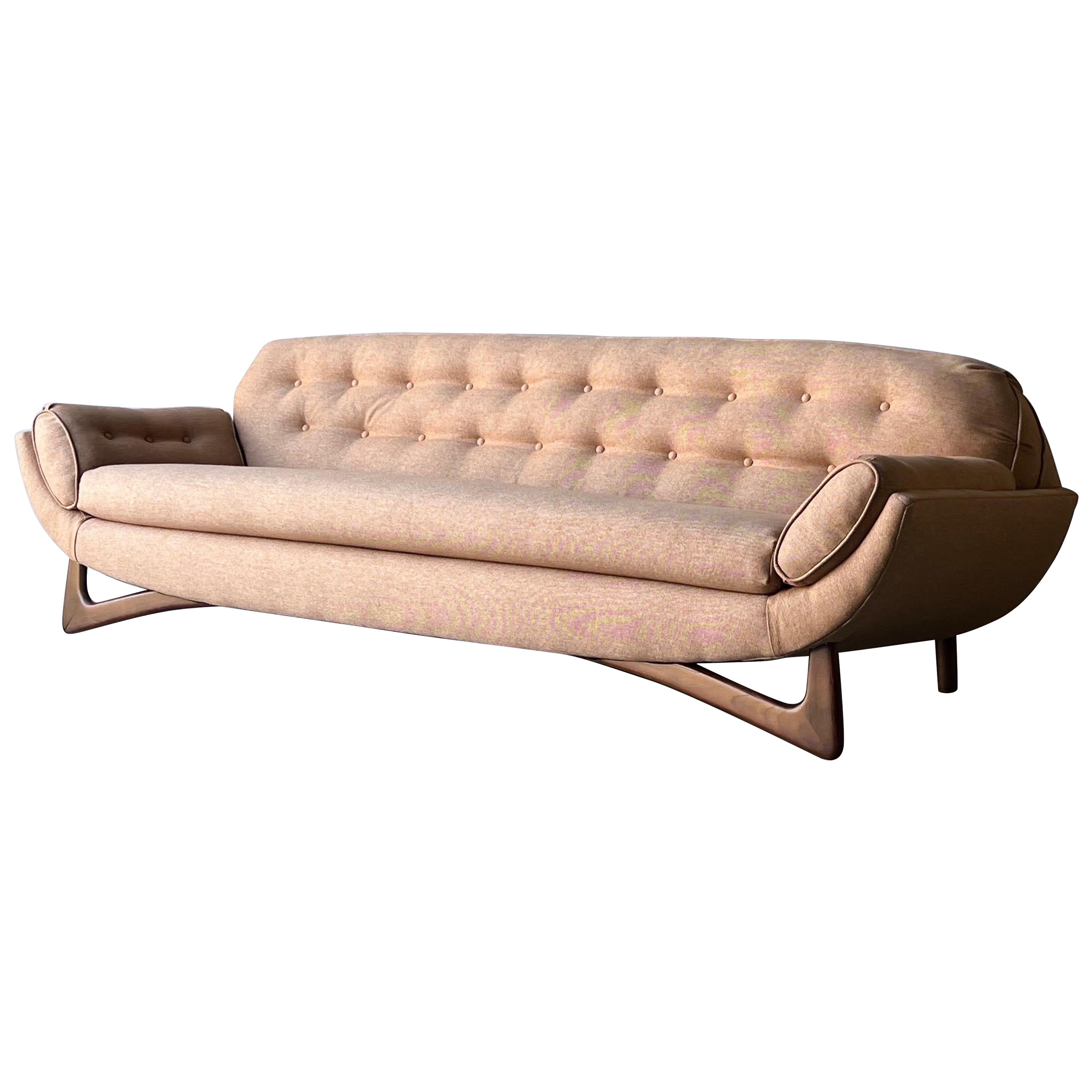 Mid-Century Adrian Pearsall Style Gondola Sofa