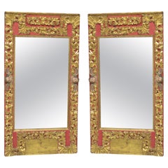 Antique Pair of Spanish Colonial / Baroque Mirrors