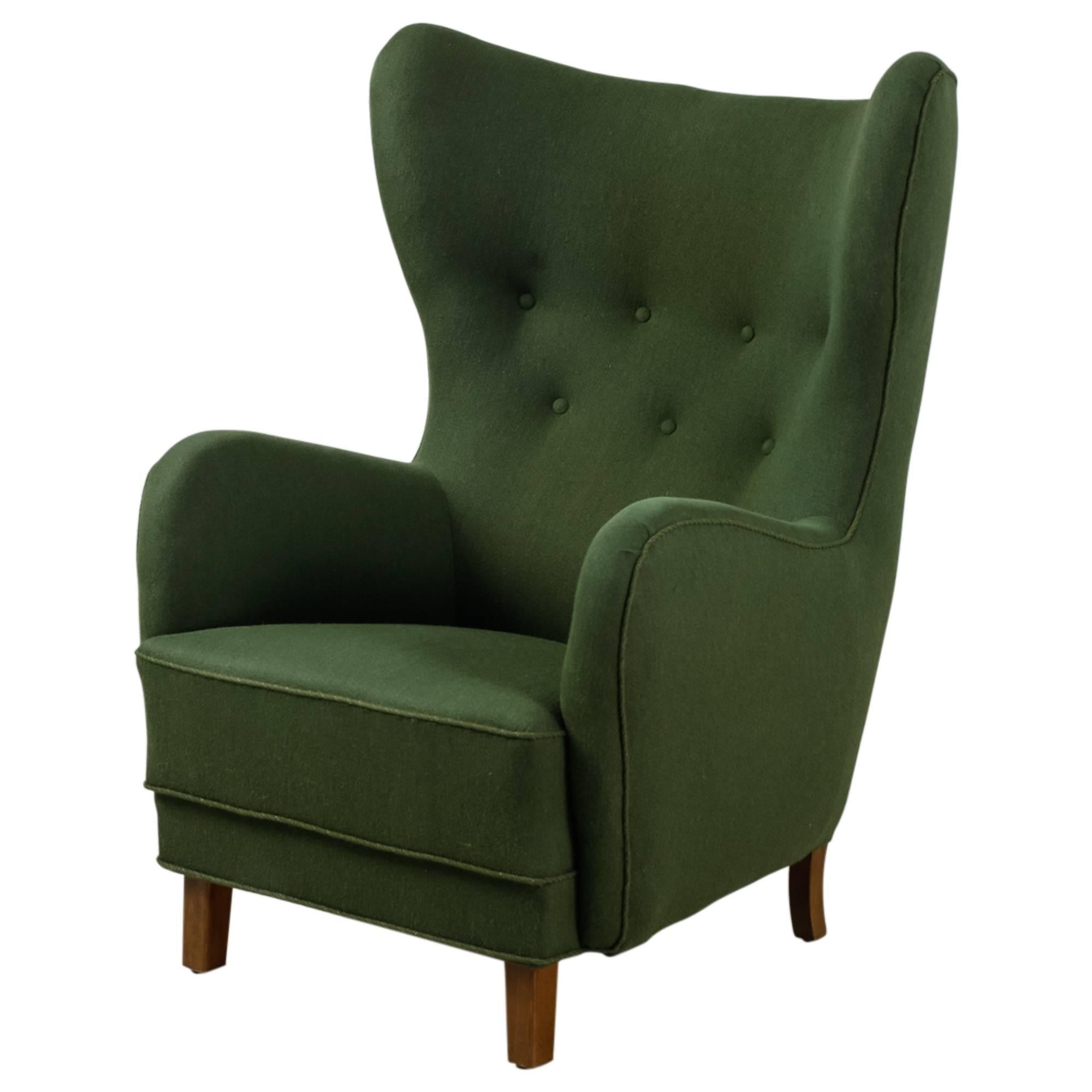 Mogens Lassen Style Lounge Chair, Denmark, 1940s For Sale
