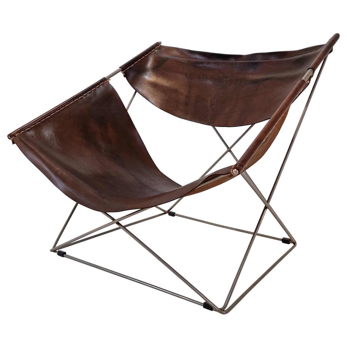 Mid Century F675 Butterfly Chair by Pierre Paulin for Artifort, 1960s For Sale