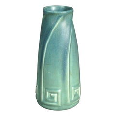 Ancien vase de poterie d'art Arts & Crafts Rookwood émaillé mat C1923